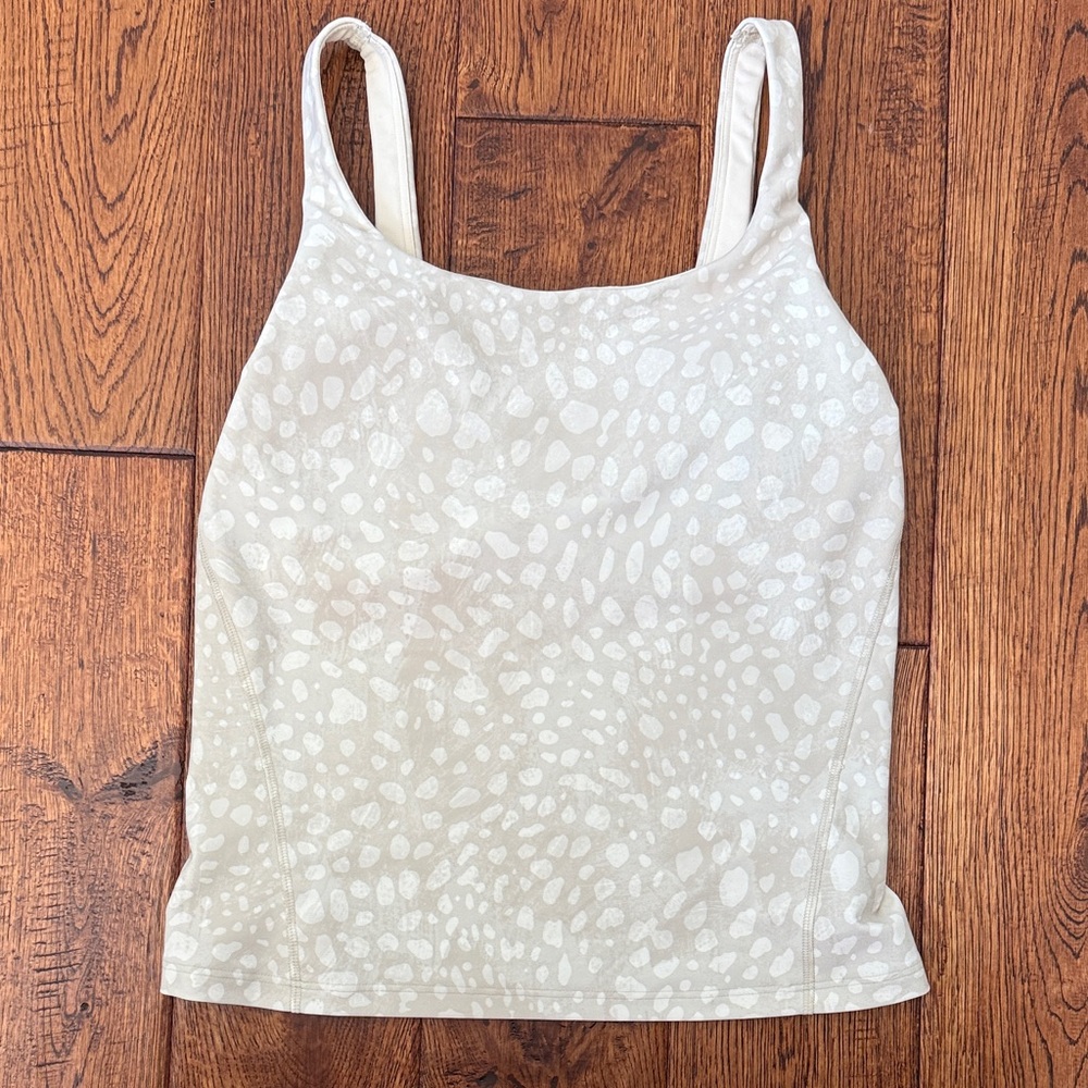 Women's Cream Patterned Top
